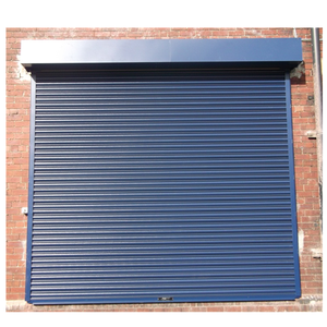 Commercial Automated Metal Roll up Door | Security <strong>GI</strong> <strong>Rolling</strong> <strong>Shutter</strong> Garage Door with Remote Control - Product Image 1
