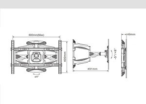 Vendita calda eco-friendly 32-70 pollici 600*400 vesa metallo lcd <span class=keywords><strong>parete</strong></span> <span class=keywords><strong>tv</strong></span> design - Product Image 3