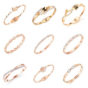 <span class=keywords><strong>Bracciali</strong></span> in Acciaio Inossidabile 316L di Alta Qualità, Placcati in Oro Rosa, per Donne, Produzione Cinese 2025 - Product Image 2