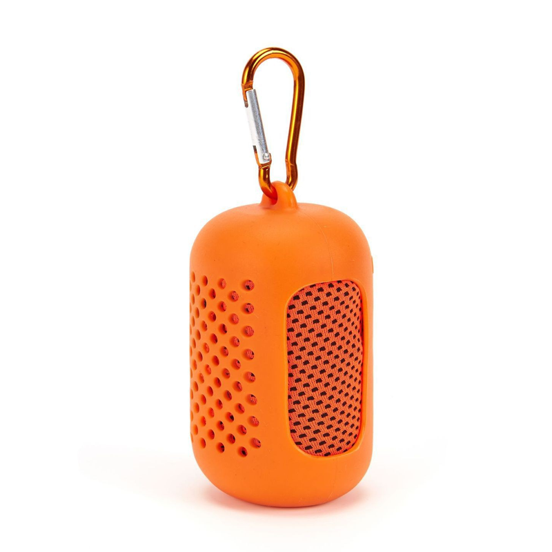 Serviette orange avec étui