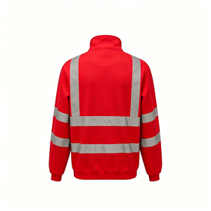 เสื้อแจ็คเก็ตสะท้อนแสงแบบซิปเต็มตัวสำหรับผู้ชาย เพิ่มความปลอดภัยในการมองเห็นได้ชัดเจน - Product Image 2