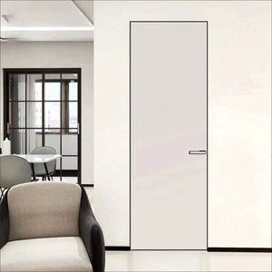Habitación interior <span class=keywords><strong>sin</strong></span> marco Puerta invisible <span class=keywords><strong>Puertas</strong></span> de madera para casa - Product Image 4