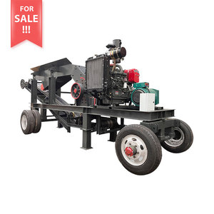 Concasseur à marteaux mobile portable à moteur diesel mini, contrôlé par PLC, pour le broyage du charbon, du verre, du minerai d'or, des roches et des pierres, marque MH - Product Image 5