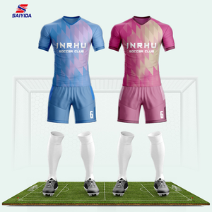 サッカースタイルセット100% ポリエステルメンズサッカーユニフォームカスタムデザイン昇華Tシャツ & トラックスーツ - Product Image 1