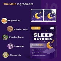 Autocollant de sommeil respirant haut de gamme, infusé aux huiles essentielles HLK Premium, avec logo personnalisé OEM, sûr pour la peau, pour boutiques