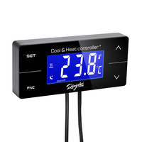 Contrôleur de température d'aquarium à design divisé TC-323, thermostat numérique pour reptiles.