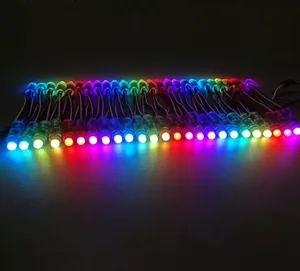 9Mm 12Mm Khuếch Tán Phẳng Kỹ Thuật Số RGB LED Pixels WS2811ws2801 Ip68 Đầy Đủ Màu Sắc Led Pixel Module Chống Thấm Nước Led Pixel Light