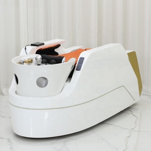Fauteuil de lavage électrique automatique pour salon, avec fonction spa, hydrothérapie et massage - Product Image 4