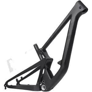 Cadre de vélo VTT à suspension complète en carbone, 150mm, VPP, frein à disque, 148mm