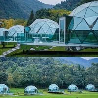 Carpa Domo de Cristal de Lujo FEAMONT, Estructura de Aluminio de Alta Resistencia, Impermeable, Resistente al Viento de 120 km/h, Carga de Nieve de 80 kg/m², 4x2.4M, Lujo para Exteriores