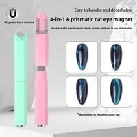 Nouveau stylo magnétique pour ongles 4 en 1 détachable, outil multi-usages pour le nail art, vente en gros