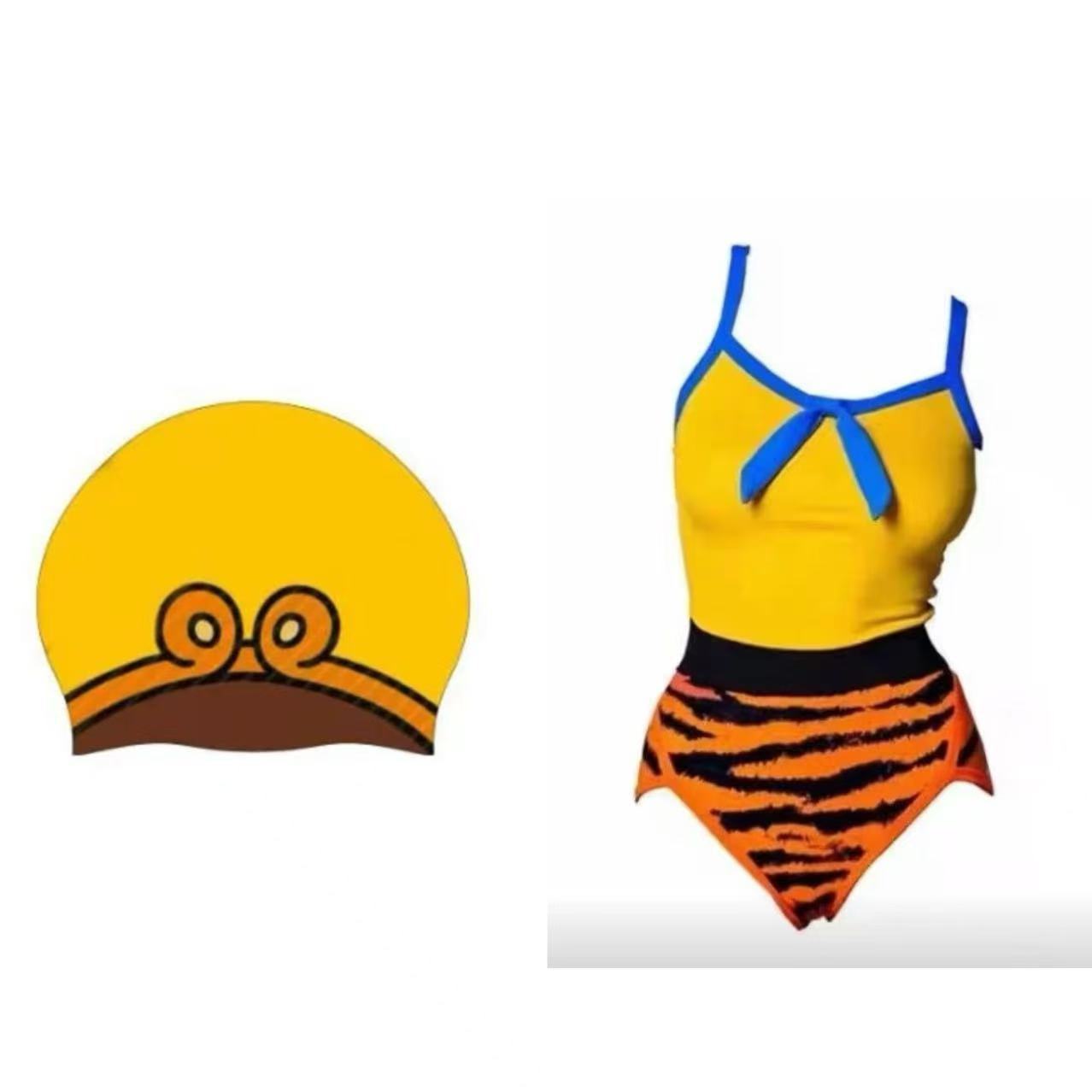 maillot de bain et bonnet de bain