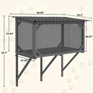 Hamac <span class=keywords><strong>de</strong></span> fenêtre pour chat d'extérieur avec rangement, idéal pour bronzer, faire la sieste et profiter <span class=keywords><strong>de</strong></span> la vue en toute sécurité - Product Image 2