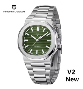 Montres PAGANI DESIGN 1728 pour homme, montre automatique de luxe pour homme, mécanique, 40 mm, bracelet en acier inoxydable, <span class=keywords><strong>verre</strong></span> saphir AR. - Product Image 3