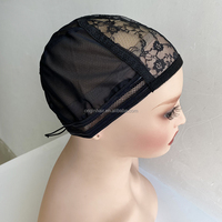 Bonnet de perruque ventilé en silicone avec fermeture réglable en dentelle et trame en maille Spandex, idéal pour la fabrication de perruques – Vente en gros