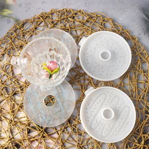 Moldes de fundición de resina hechos a mano para DIY estilo Ins adornos decorativos molde de posavasos de silicona X0324 herramientas para pasteles - Product Image 2