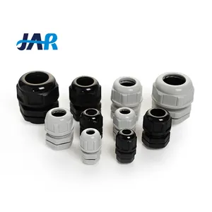 JAR fabricante IP68 entrada de cable eléctrico de plástico impermeable UL V2 resistente al fuego NPT prensaestopas de nylon