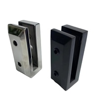 Support de fixation pour balcon en acier inoxydable, mini-attaches latérales pour balustrades en verre