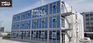 <span class=keywords><strong>บ้าน</strong></span>สำเร็จรูป WELLCAMP โมเดิร์นหรูหรา 2-3 ชั้น โครงสร้างเหล็กสำเร็จรูป แผงแซนวิช ขนาด 20 ฟุต 40 ฟุต แบบแพ็คแบน <span class=keywords><strong>บ้าน</strong></span>คอนเทนเนอร์สองห้องนอน สำหรับสำนักงาน - Product Image 3