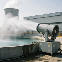 Canon à brouillard fixe spécial pour parcs chimiques, traitement par évaporation des eaux usées à décharge contrôlée et à haute concentration
