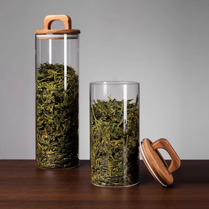 Contenedores de Vidrio para Almacenamiento de Alimentos de Alta Transparencia al por Mayor, con Tapa de Vidrio, Diseño Moderno, Empaquetados en Cartón para Uso en la Cocina - Product Image 2