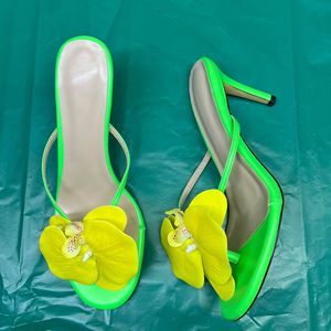 Sandalias de Tacón con Plataforma y Cojín de Aire, Color Verde Orquídea y Rosa, para Mujer, Moda de Verano de Lujo, Tendencia 2024, Zapatos de Fiesta, Venta al Por Mayor - Product Image 6