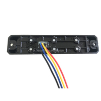 Luz estroboscópica de montaje en superficie de 6 LED de alta calidad, luz verde, toque negativo para cambiar los patrones de Flash LTD16E