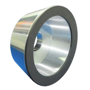 Meule à coupelle abrasive fine à liaison métallique diamantée CBN pour le travail à sec des outils en carbure - Product Image 1