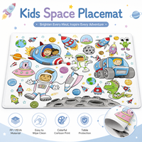 Set de table pour enfants, dessin animé, en PP et PEVA, lavable, imperméable, protection de table pour les repas des enfants