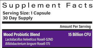 Probiótico para el Estado de Ánimo para Mujeres y Hombres, Suplemento Clínicamente Estudiado para el Apoyo Digestivo y del Estado de Ánimo, Lactobacillus Rosell y Bifidobacterium - Product Image 2