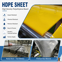 Plaque en plastique HDPE sur mesure, résistante aux produits chimiques, pour usage industriel, taille, épaisseur et couleur personnalisées