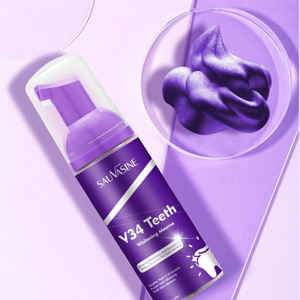 Mousse blanchissante pour dents 50 ml, sans fluor, pour l'hygiène bucco-dentaire, nettoyage efficace, élimination des taches - Product Image 2