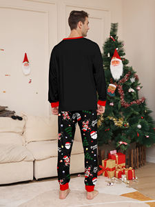 Pijamas Navideños Familiares a Juego, Camiseta de Manga Larga con Estampado de Papá Noel, Pantalones, Conjuntos de Pijamas <span class=keywords><strong>para</strong></span> Dormir - Product Image 4
