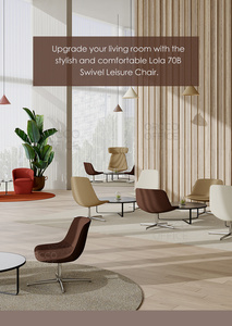 Canapé et fauteuil pivotant en tissu et cuir pour hôtel, bureau, aéroport, salon VIP, hall d'attente, réception publique, visiteurs et invités - Product Image 4