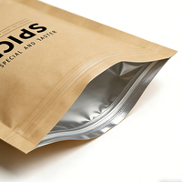 Sacs d'emballage pour épices à faible MOQ, personnalisables avec logo, pour paprika de qualité alimentaire, sacs Mylar à fermeture éclair pour assaisonnements secs