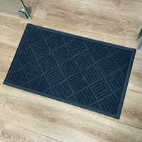Tapis d'entrée intérieur moderne HM lavable, surface en nylon, dos antidérapant en caoutchouc, réversible, logo personnalisé pour les entrées d'entreprise