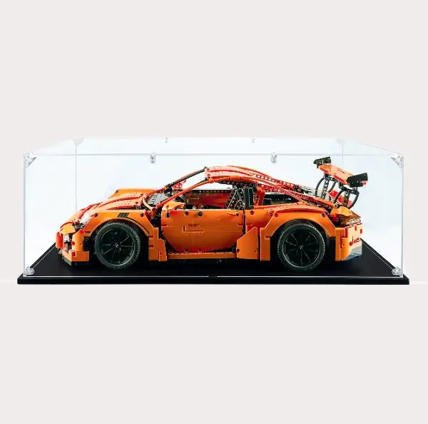 Custom Clear Acrylic Display Case for Lego Technic Porsche 911