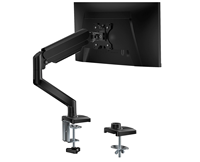 Bras de Support pour Moniteur à Ressort à Gaz Réglable en Hauteur, Fixation de Bureau pour Écran de 13" à 32", Support pour Moniteur en Stock