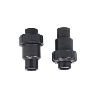 Vanne de retenue UPVC personnalisée, type à bille unidirectionnelle, pour systèmes d'alimentation en eau et de drainage chimique, raccords pour tuyaux carrés en <span class=keywords><strong>PVC</strong></span> de <span class=keywords><strong>40</strong></span> mm - Product Image 3