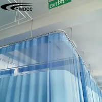 Suspension tige rideau d'hôpital piste rideau médical rail d'urgence diviseur de pièce d'hôpital de plafond lit rideaux
