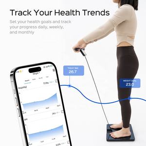 Báscula Digital <span class=keywords><strong>de</strong></span> Análisis <span class=keywords><strong>de</strong></span> <span class=keywords><strong>Grasa</strong></span> <span class=keywords><strong>Corporal</strong></span> <span class=keywords><strong>con</strong></span> 8 Electrodos, Certificación CE y RoHS, <span class=keywords><strong>con</strong></span> Barra <span class=keywords><strong>de</strong></span> Agarre y Reporte <span class=keywords><strong>de</strong></span> Resultados - Product Image 3