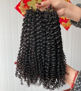 Cheveux vierges bruts vietnamiens 100% naturels 100g pour tressage au crochet effet plume, extensions de cheveux humains super <span class=keywords><strong>double</strong></span> drawn - Product Image 5