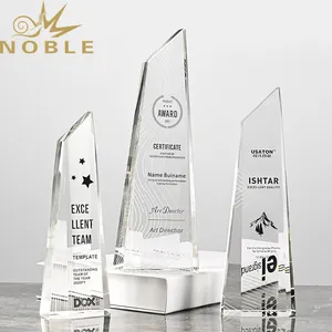 Trofeo de cristal personalizado para estudiantes, recuerdos de graduación, trofeo de <span class=keywords><strong>obelisco</strong></span> de cristal transparente - Product Image 1