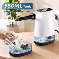 Limpiador a Vapor Portátil OEM de 1200W, Desinfección a Alta Temperatura, Tanque Extraíble de 550ML, 2 Ajustes de Vapor, Calentamiento Rápido en 10-12s, ABS