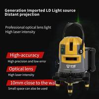 Offre Spéciale : Niveau laser rotatif automatique 5 lignes à auto-nivellement, faisceau vert 360 degrés, multi-usages