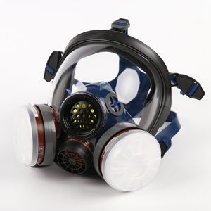 CE EN136 Respirator wajah penuh keselamatan lukisan industri <span class=keywords><strong>40mm</strong></span> <span class=keywords><strong>Filter</strong></span> masker <span class=keywords><strong>Gas</strong></span> - Product Image 6