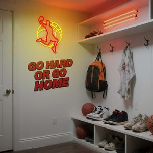 Letreros de baloncesto Slam Dunk, luz ambiental LED de neón para interiores, letrero para tienda, decoración de pared, luz indicadora de entrada - Product Image 5