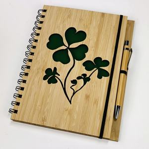 <span class=keywords><strong>Set</strong></span> regalo in bambù per diario in legno con taccuino di classe Smart A5 della fabbrica più venduta - Product Image 3