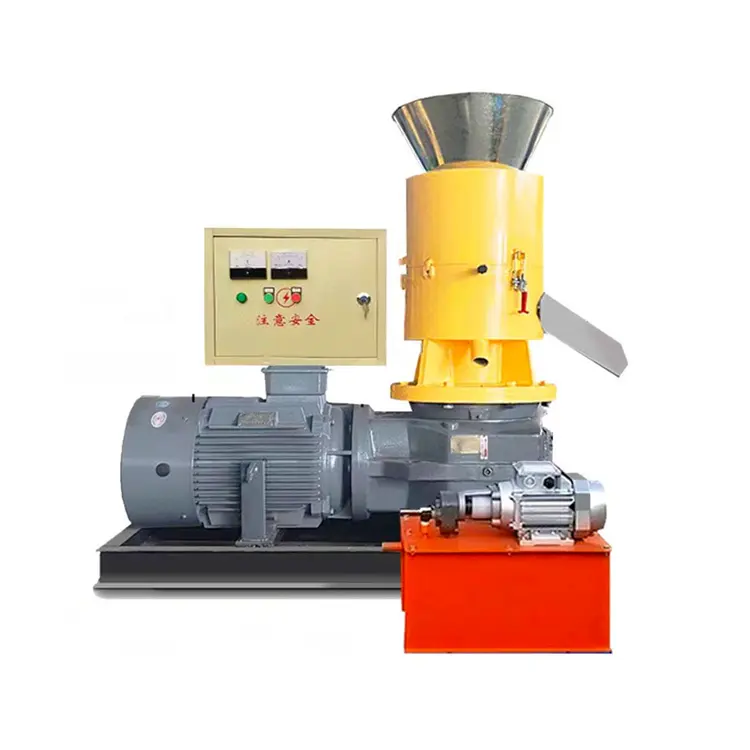 Alta qualidade Biomassa Partículas motor elétrico Wood Pellet Machine Flat-Die Wood Pellet Mill Serragem Pressionando Máquina