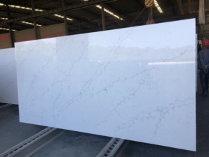 Dalle de quartz blanc 126x63 pour le prix de la pierre de quartz de comptoir de cuisine - Product Image 3